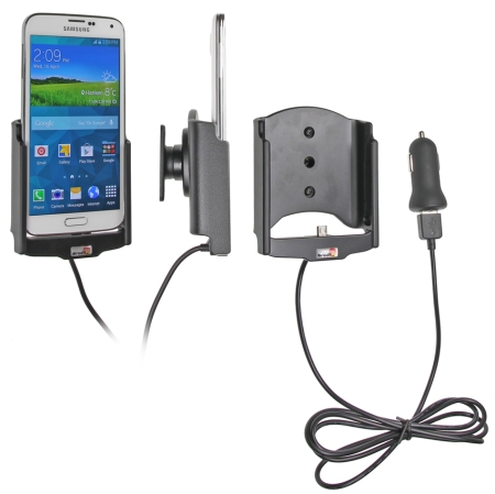 Brodit aktiivinen pidike USB-kaapelilla ja tupakansytyttimen adapterilla, Samsung Galaxy S5  ryhmässä Autohifi / Älypuhelin autossa / Älypuhelimen pidikkeet @ BRL (240521623)