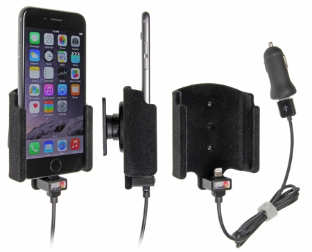 Brodit Aktiivinen pidike USB-kaapelilla ja tupakansytyttimen adapterilla, Apple iPhone 6/6S/7 ryhmässä Autohifi / Älypuhelin autossa / Älypuhelimen pidikkeet @ BRL (240521660)