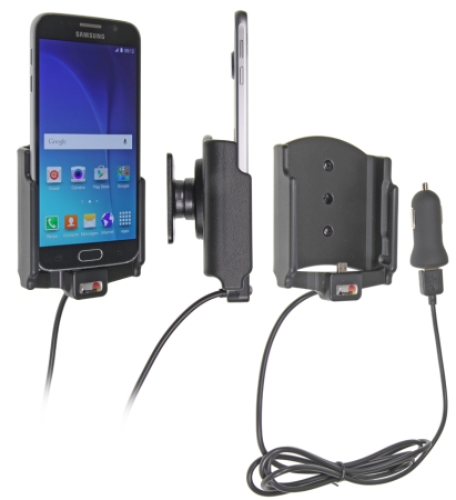 Brodit aktiivinen pidike USB-kaapelilla ja tupakansytyttimen adapterilla, Samsung Galaxy S6  ryhmässä Autohifi / Älypuhelin autossa / Älypuhelimen pidikkeet @ BRL (240521723)