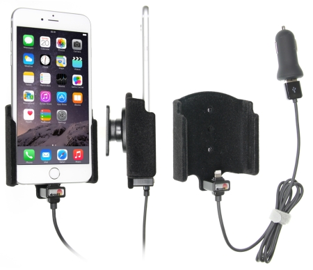 Brodit aktiivinen pidike USB-kaapelilla ja tupakansytyttimen adapterilla, Apple iPhone 6S Plus/7 Plus/8 Plus/Xs Max ryhmässä Autohifi / Älypuhelin autossa / Älypuhelimen pidikkeet @ BRL (240521804)