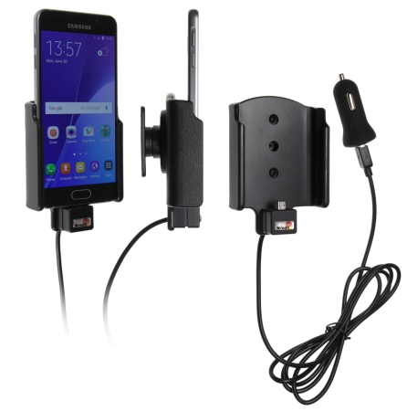 Brodit Aktiivinen pidike USB-kaapelilla ja tupakansytyttimen adapterilla, Samsung Galaxy A3 (2016)  ryhmässä Autohifi / Älypuhelin autossa / Älypuhelimen pidikkeet @ BRL (240521895)