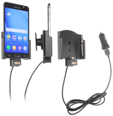 Brodit Aktiivinen pidike USB-kaapelilla ja tupakansytyttimen adapterilla, Samsung Galaxy J5 (2016)  ryhmässä Autohifi / Älypuhelin autossa / Älypuhelimen pidikkeet @ BRL (240521944)