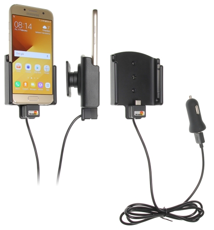 Brodit aktiivinen pidike USB-kaapelilla ja tupakansytyttimen adapterilla, Samsung Galaxy A3 (2017)  ryhmässä Autohifi / Älypuhelin autossa / Älypuhelimen pidikkeet @ BRL (240521947)