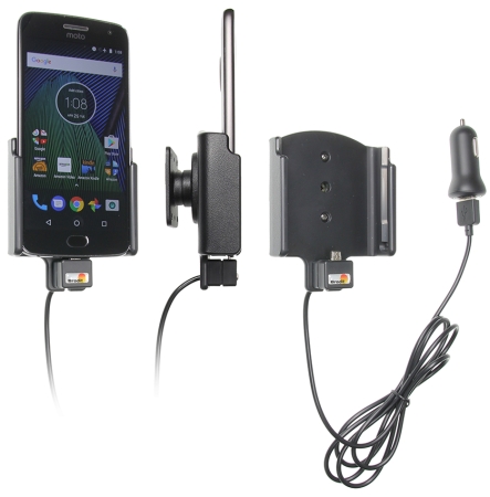 Brodit Aktiivinen pidike USB-kaapelilla ja tupakansytyttimen adapterilla, Motorola Moto G5 Plus  ryhmässä Autohifi / Älypuhelin autossa / Älypuhelimen pidikkeet @ BRL (240521957)