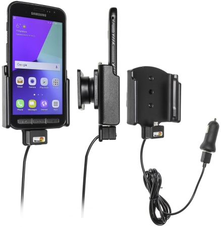 Brodit aktiivinen pidike USB-kaapelilla ja tupakansytytin-adapterilla, Samsung Galaxy Xcover 4  ryhmässä Autohifi / Älypuhelin autossa / Älypuhelimen pidikkeet @ BRL (240521958)