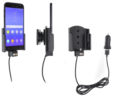 Brodit Aktiivinen pidike USB-kaapelilla ja tupakansytyttimen adapterilla, Samsung Galaxy J3 (2016)/J5 (2017) ryhmässä Autohifi / Älypuhelin autossa / Älypuhelimen pidikkeet @ BRL (240521980)