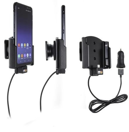 Brodit Aktiivinen pidike USB-kaapelilla ja tupakansytyttimen adapterilla, Samsung Galaxy S8 Active  ryhmässä Autohifi / Älypuhelin autossa / Älypuhelimen pidikkeet @ BRL (240521993)