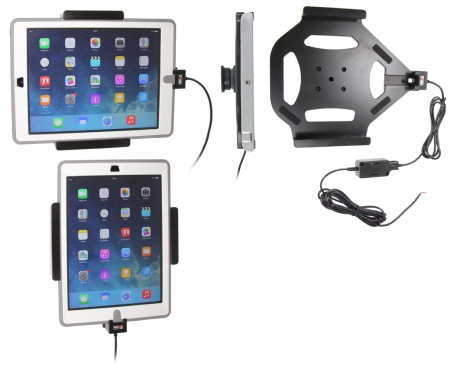 Brodit Aktiivinen pidike pysyvään asennukseen, Apple iPad 5th Gen (A1822, A1823)/9.7 6th Gen (A1893, A1954)/9.7 New/Air (A1474, A1475, A1476) ryhmässä Autohifi / Älypuhelin autossa / Älypuhelimen pidikkeet @ BRL (240527600)