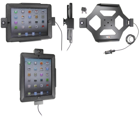 Brodit Kiinnike avainlukolla, Apple iPad 3rd Gen (A1416, A1430, A1403)  ryhmässä Autohifi / Älypuhelin autossa / Älypuhelimen pidikkeet @ BRL (240535395)