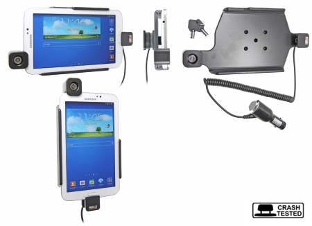 Brodit Teline avainlukolla, Samsung Galaxy Tab 3 7.0 SM-T210/SM-T2110 ryhmässä Autohifi / Älypuhelin autossa / Älypuhelimen pidikkeet @ BRL (240535543)