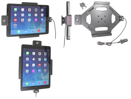 Brodit Kiinnike avainlukolla, Apple iPad 5th Gen (A1822, A1823)/9.7 6th Gen (A1893, A1954)/9.7 New/Air (A1474, A1475, A1476) ryhmässä Autohifi / Älypuhelin autossa / Älypuhelimen pidikkeet @ BRL (240535577)