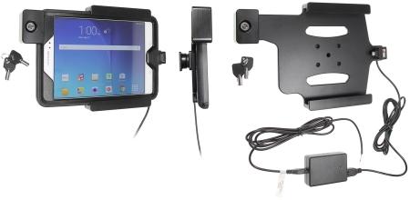 Brodit Kiinnike avainlukolla, Samsung Galaxy Tab A 8.0 (2015) SM-T350  ryhmässä Autohifi / Älypuhelin autossa / Älypuhelimen pidikkeet @ BRL (240536852)
