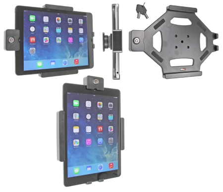 Brodit Kiinnitin avainlukolla, Apple iPad 5th Gen (A1822, A1823)/9.7 6th Gen (A1893, A1954)/9.7 New/Air (A1474, A1475, A1476) ryhmässä Autohifi / Älypuhelin autossa / Älypuhelimen pidikkeet @ BRL (240539577)