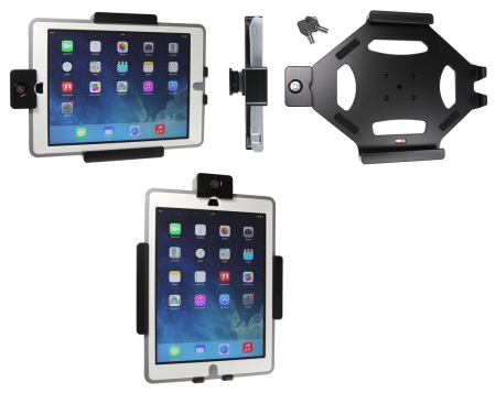 Brodit Teline avainlukolla, Apple iPad 5th Gen (A1822, A1823)/9.7 6th Gen (A1893, A1954)/9.7 New/Air (A1474, A1475, A1476) ryhmässä Autohifi / Älypuhelin autossa / Älypuhelimen pidikkeet @ BRL (240539600)
