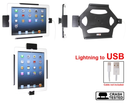 Brodit Kiinnike jousilukituksella, Apple iPad 4th Gen (A1458, A1459, A1460)/With Retina (Lightning Connector) ryhmässä Autohifi / Älypuhelin autossa / Älypuhelimen pidikkeet @ BRL (240546494)