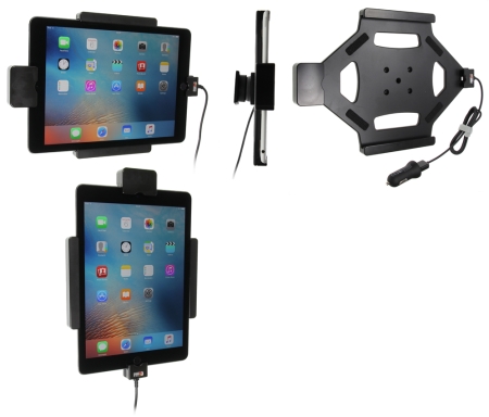 Brodit Kiinnike jousilukituksella, Apple iPad Air 2 (A1566, A1567)/Pro 9.7 (A1673, A1674, A1675) ryhmässä Autohifi / Älypuhelin autossa / Älypuhelimen pidikkeet @ BRL (240546684)