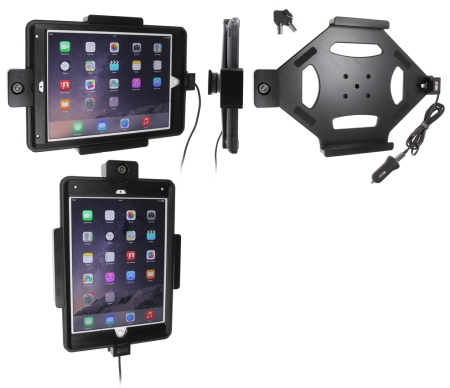 Brodit Kiinnike avaimenlukolla, Apple iPad Air 2 (A1566, A1567)  ryhmässä Autohifi / Älypuhelin autossa / Älypuhelimen pidikkeet @ BRL (240552759)