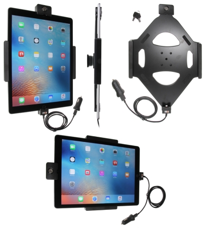 Brodit Teline avainlukolla, Apple iPad Pro 12.9 (A1584, A1652, A1670, A1671)  ryhmässä Autohifi / Älypuhelin autossa / Älypuhelimen pidikkeet @ BRL (240552820)