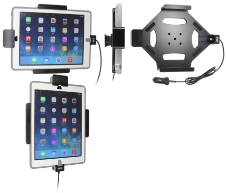 Brodit Teline jousilukituksella, Apple iPad 5th Gen (A1822, A1823)/9.7 6th Gen (A1893, A1954)/9.7 New/Air (A1474, A1475, A1476) ryhmässä Autohifi / Älypuhelin autossa / Älypuhelimen pidikkeet @ BRL (240553600)