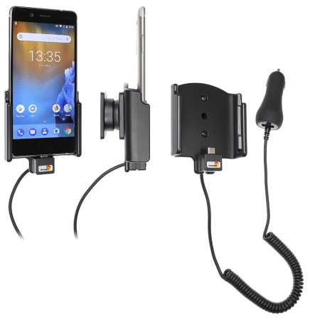 Brodit Aktiivinen pidike tupakansytyttimellä, Nokia 8  ryhmässä Autohifi / Älypuhelin autossa / Älypuhelimen pidikkeet @ BRL (240712030)