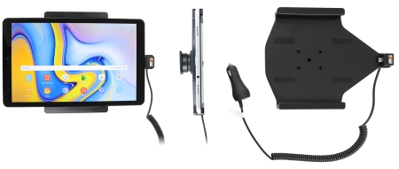 Brodit Aktiv-teline tupakansytyttimellä, Samsung Galaxy Tab A 10.5 SM-T590/SM-T595  ryhmässä Autohifi / Älypuhelin autossa / Älypuhelimen pidikkeet @ BRL (240712079)
