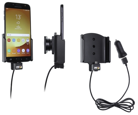 Brodit aktiivinen pidike USB-kaapelilla ja tupakansytyttimen adapterilla, Samsung Galaxy J7 (2017) Sm-J730F  ryhmässä Uutuudet @ BRL (240721004)