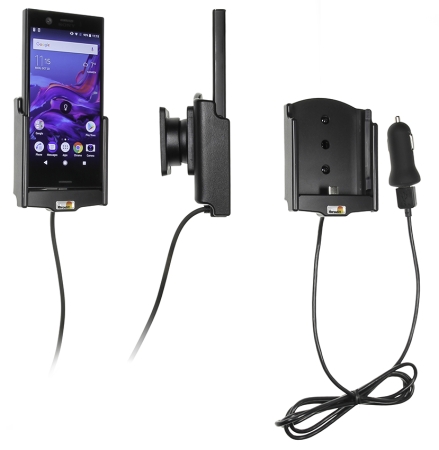 Brodit aktiivinen pidike USB-kaapelilla ja tupakansytyttimen adapterilla, Sony Xperia XZ1 Compact  ryhmässä Autohifi / Älypuhelin autossa / Älypuhelimen pidikkeet @ BRL (240721007)