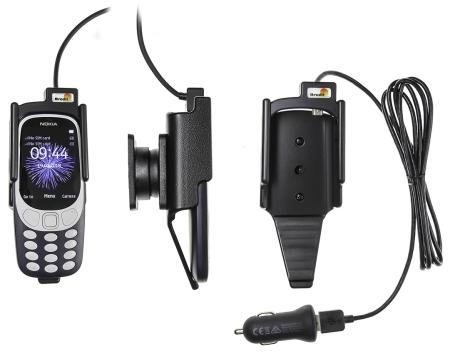 Brodit Aktiivinen pidike USB-kaapelilla ja tupakansytyttimen adapterilla, Nokia 3310 (2017)  ryhmässä Autohifi / Älypuhelin autossa / Älypuhelimen pidikkeet @ BRL (240721026)