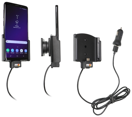 Brodit aktiivinen pidike USB-kaapelilla ja tupakansytyttimen adapterilla, Samsung Galaxy S9  ryhmässä Autohifi / Älypuhelin autossa / Älypuhelimen pidikkeet @ BRL (240721038)