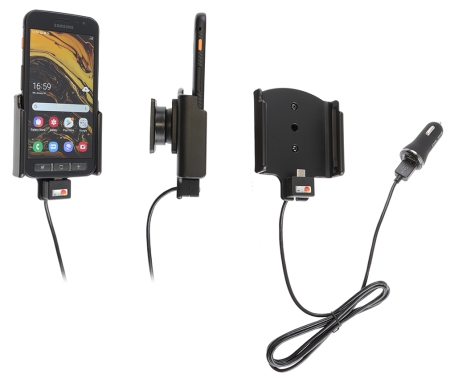 Brodit aktiivinen pidike USB-kaapelilla ja tupakansytyttimen adapterilla, Samsung Galaxy XCover 4s  ryhmässä Autohifi / Älypuhelin autossa / Älypuhelimen pidikkeet @ BRL (240721133)