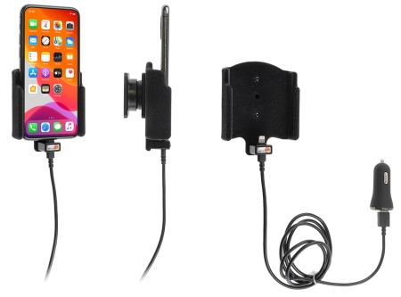 Brodit Aktiivinen pidike USB-kaapelilla ja tupakansytyttimen adapterilla, Apple iPhone 11 Pro  ryhmässä Autohifi / Älypuhelin autossa / Älypuhelimen pidikkeet @ BRL (240721161)