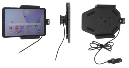 Brodit Aktiivinen pidike USB-kaapelilla ja tupakansytyttimen adapterilla, Samsung Galaxy Tab A 8.4 (2020) SM-T307  ryhmässä Autohifi / Älypuhelin autossa / Älypuhelimen pidikkeet @ BRL (240721193)