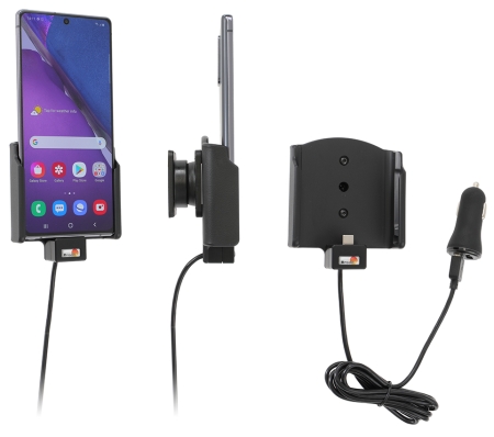 Brodit Aktiv-teline USB-kaapelilla ja tupakansytyttimen adapterilla, Samsung Galaxy Note 20 5G  ryhmässä Autohifi / Älypuhelin autossa / Älypuhelimen pidikkeet @ BRL (240721221)