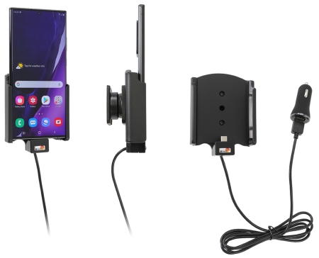 Brodit Aktiivinen pidike USB-kaapelilla ja tupakansytyttimen adapterilla, Samsung Galaxy Note 20 Ultra 5G  ryhmässä Uutuudet @ BRL (240721222)