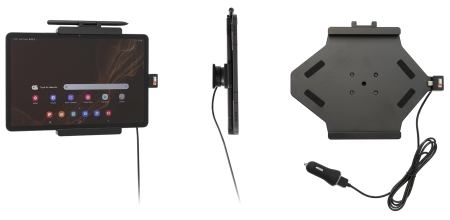 Brodit aktiivinen pidike USB-kaapelilla ja tupakansytyttimen adapterilla, Samsung Galaxy Tab S8 SM-X700  ryhmässä Autohifi / Älypuhelin autossa / Älypuhelimen pidikkeet @ BRL (240721308)