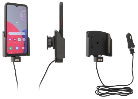 Brodit aktiivinen pidike USB-kaapelilla ja tupakansytyttimen adapterilla, Samsung Galaxy Xcover 6 Pro  ryhmässä Autohifi / Älypuhelin autossa / Älypuhelimen pidikkeet @ BRL (240721313)