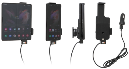 Brodit Aktiv-teline USB-kaapelilla ja tupakansytyttimen adapterilla, Samsung Galaxy Z Fold4 5G/Fold5 ryhmässä Autohifi / Älypuhelin autossa / Älypuhelimen pidikkeet @ BRL (240721327)