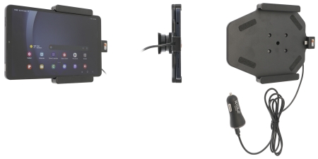 Brodit aktiivinen pidike USB-kaapelilla ja tupakansytyttimen adapterilla, Samsung Galaxy Tab A9 SM-X110/SM-X115  ryhmässä Autohifi / Älypuhelin autossa / Älypuhelimen pidikkeet @ BRL (240721399)