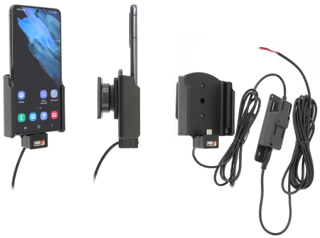 Brodit Aktiv-teline pysäköityyn asennukseen, Samsung Galaxy S21 5G SM-G991B/SM-G991B/DS  ryhmässä Autohifi / Älypuhelin autossa / Älypuhelimen pidikkeet @ BRL (240727244)