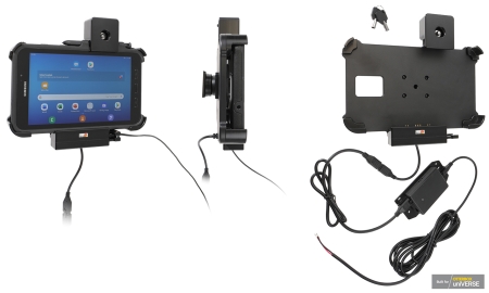 Brodit Kiinnike avainlukolla, Samsung Galaxy Tab Active 2 SM-T390/SM-T395  ryhmässä Autohifi / Älypuhelin autossa / Älypuhelimen pidikkeet @ BRL (240736208)