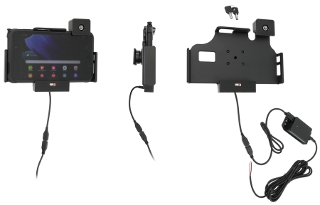 Brodit Kiinnike avaimenlukolla, Samsung Galaxy Tab Active 2 SM-T390/SM-T395/3 SM-T570/SM-T575/5 SM-X300/SM-X306B ryhmässä Autohifi / Älypuhelin autossa / Älypuhelimen pidikkeet @ BRL (240736224)