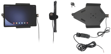Brodit Teline avainlukolla, Samsung Galaxy Tab A9+ 11 SM-X210/SM-X215 LTE/SM-X216 5G  ryhmässä Autohifi / Älypuhelin autossa / Älypuhelimen pidikkeet @ BRL (240736389)