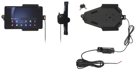 Brodit Kiinnike avaimenlukolla, Samsung Galaxy Tab A9 SM-X110/SM-X115  ryhmässä Autohifi / Älypuhelin autossa / Älypuhelimen pidikkeet @ BRL (240736399)