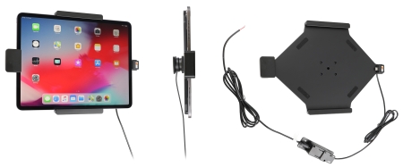 Brodit Telineen jousilukituksella, Apple iPad Air 13 2024  (A2898, A2899, A2900)/Air 13 2025 M3 (A3268, A3268, A2371)/Pro 12,9 2018 (A1876, A1895, A1983, A2014)/Pro 12.9 2020 (A2069, A2232, A2229)/Pro 13 (A2925, A2926, A3007) ryhmässä Autohifi / Älypuhelin autossa / Älypuhelimen pidikkeet @ BRL (240747095)