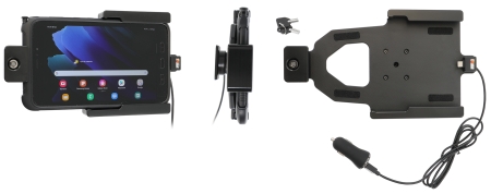 Brodit Kiinnike avainlukolla, Samsung Galaxy Tab Active 2 SM-T390/SM-T395/3 SM-T570/SM-T575 ryhmässä Autohifi / Älypuhelin autossa / Älypuhelimen pidikkeet @ BRL (240752002)