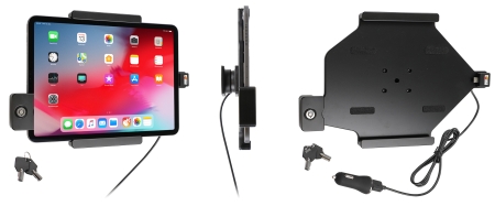 Brodit Kiinnike avaimenlukolla, Apple iPad Air 11 (A2902, A2903, A2904)/Air 11 2025 M3 (A3266, A3267, A2370)/Air 4th Gen (A2072, A2316, A2324, A2325)/Air 5th Gen (A2588, A2589, A2591)/Pro 11 2018 (A1980, A2013, A1934, A1979)/Pro 11 2020 2nd Generation  (A ryhmässä Autohifi / Älypuhelin autossa / Älypuhelimen pidikkeet @ BRL (240752094)