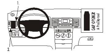 Toyota Corolla 02-07, Vänster ryhmässä Autohifi / Mikä sopii autooni / Toyota / Corolla Verso / Corolla Verso 2001-2009 @ BRL (240803803)