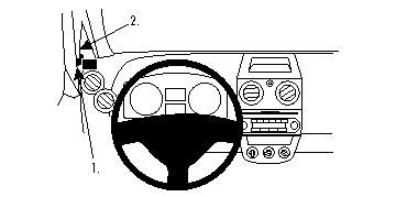 ProClip Monteringsbygel Mitsubishi Colt 09-14, Vänster ryhmässä Autohifi / Mikä sopii autooni / Mitsubishi @ BRL Electronics (240804300)