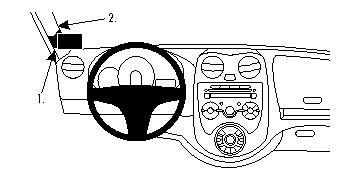 Nissan Micra 11-14, Vänster ryhmässä Autohifi / Mikä sopii autooni / Nissan / Micra / Micra K13 2010-2017 @ BRL (240804630)