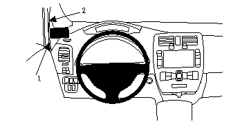 Brodit ProClip, Nissan Leaf 11-17 ryhmässä Autohifi / Mikä sopii autooni / Nissan / Leaf / Leaf 2011-2017 @ BRL (240804707)